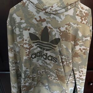 worn once Adidas camouflage hoodie